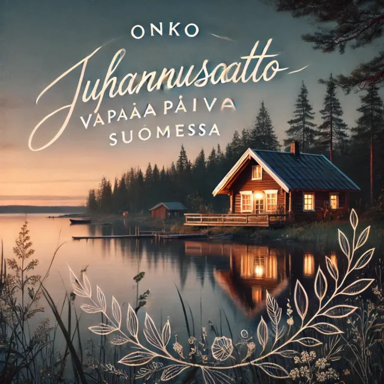 Onko juhannusaatto vapaapäivä Suomessa?